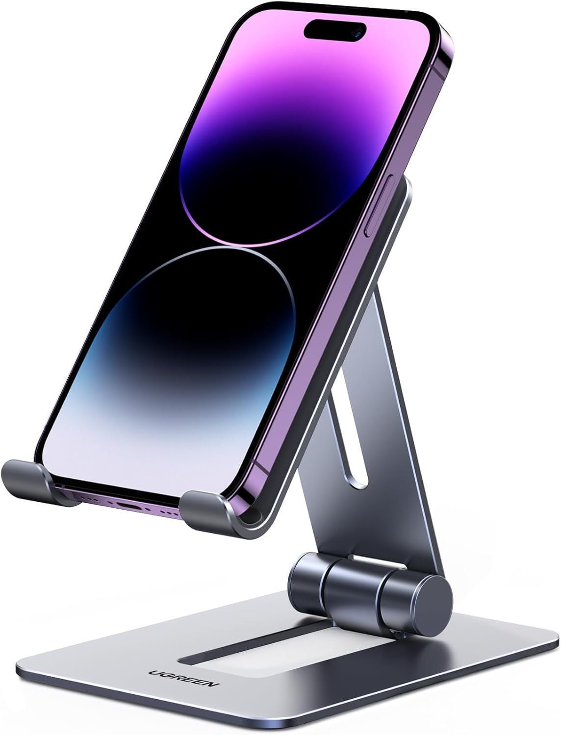 Buy UGREEN 15608 Aluminum Phone Stand Holder Adjustable Foldable Desktop Dock for iPhone 17/16/15 Pro Max Online in Pakistan - UGREEN PK