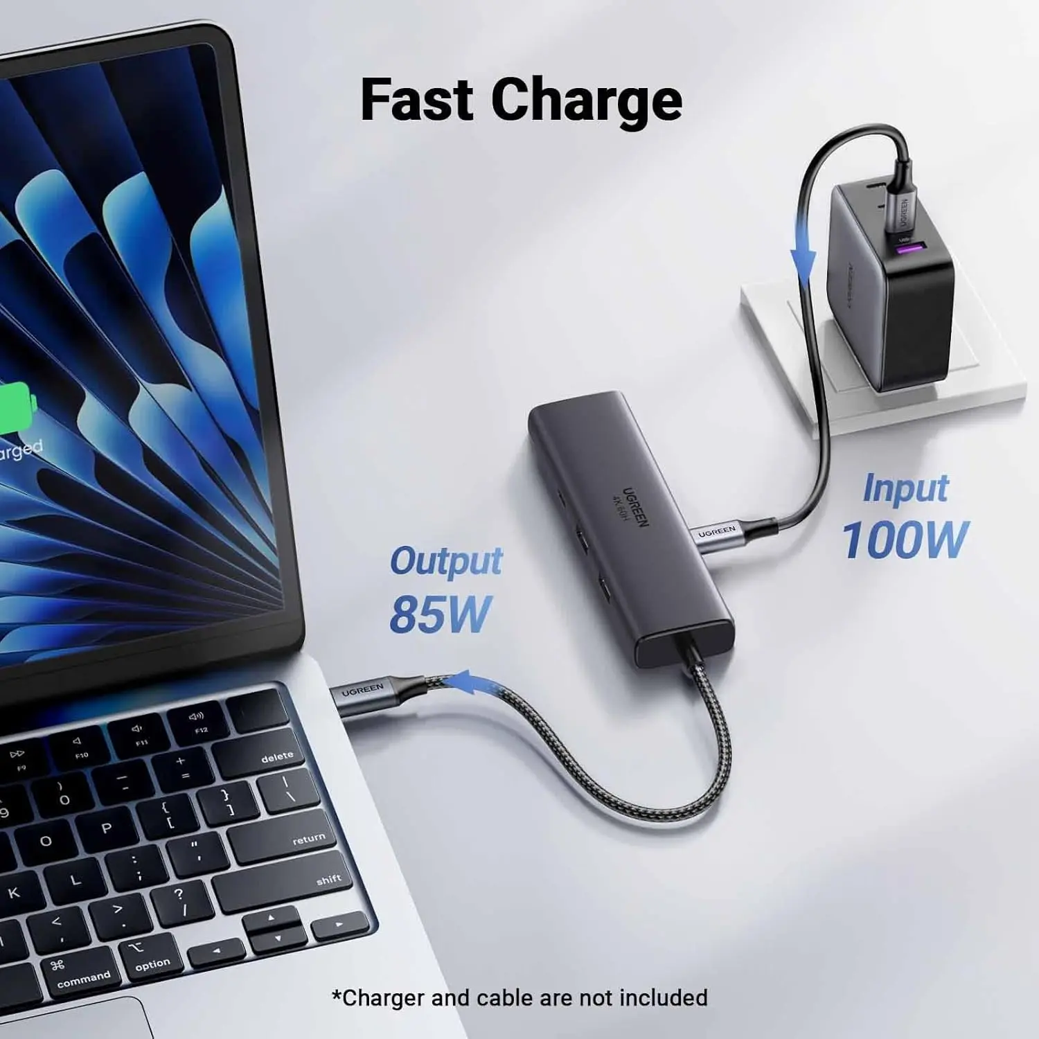 Buy UGREEN 45000 6-in-1 USB C Hub with 4K@60Hz HDMI, 100W PD, Gigabit Ethernet, 2x USB-A 10Gbps, USB-C 10Gbps Online in Pakistan - UGREEN PK