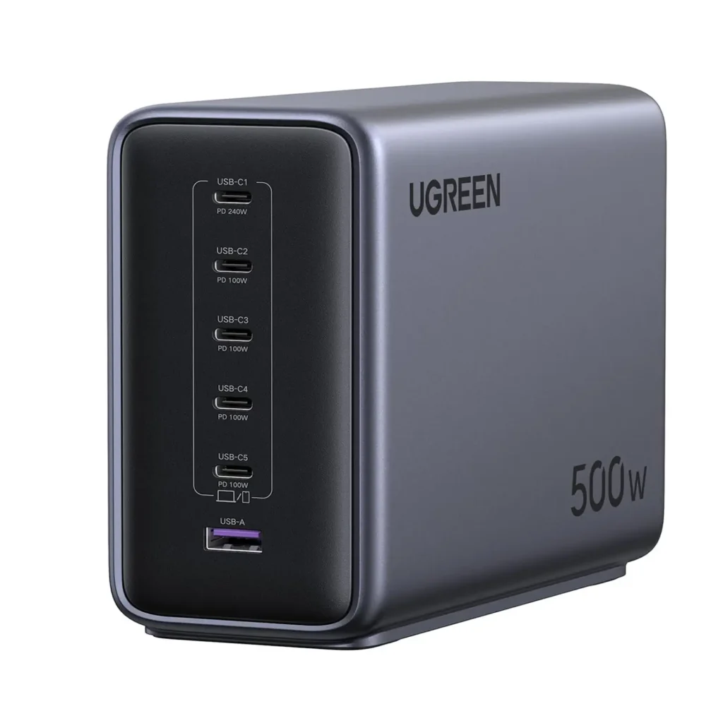 UGREEN 55549ย Nexode 500W GaN Charging Station 6-Port UGREEN 55549ย Nexode 500W GaN Charging Station 6-Port