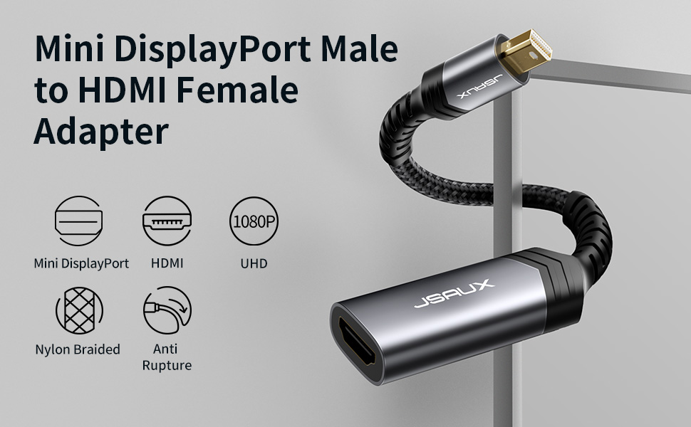 JSAUX Mini DisplayPort to HDMI Adapter 2K@60Hz HDR Buy JSAUX Mini DisplayPort to HDMI Adapter 2K@60Hz HDR Online in Pakistan - UGREEN PK