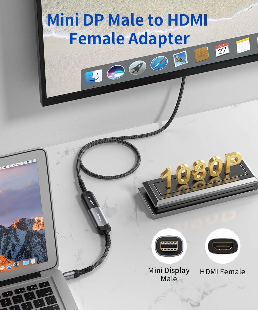 Buy JSAUX Mini DisplayPort to HDMI Adapter 2K@60Hz HDR Online in Pakistan - UGREEN PK