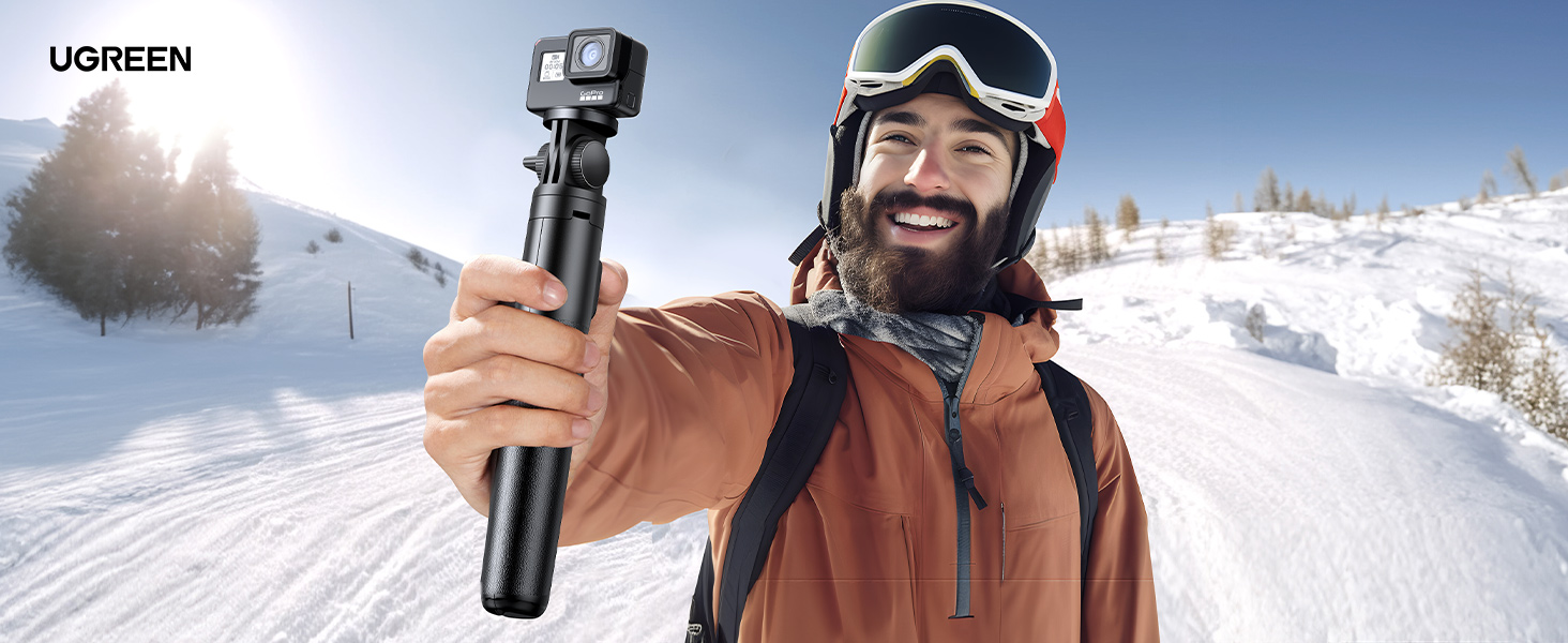UGREEN 15062 Tripod Stand with Bluetooth Remote, Aluminum Selfie Stick & Phone Holder Buy UGREEN 15062 Tripod Stand with Bluetooth Remote, Aluminum Selfie Stick & Phone Holder Online in Pakistan - UGREEN PK