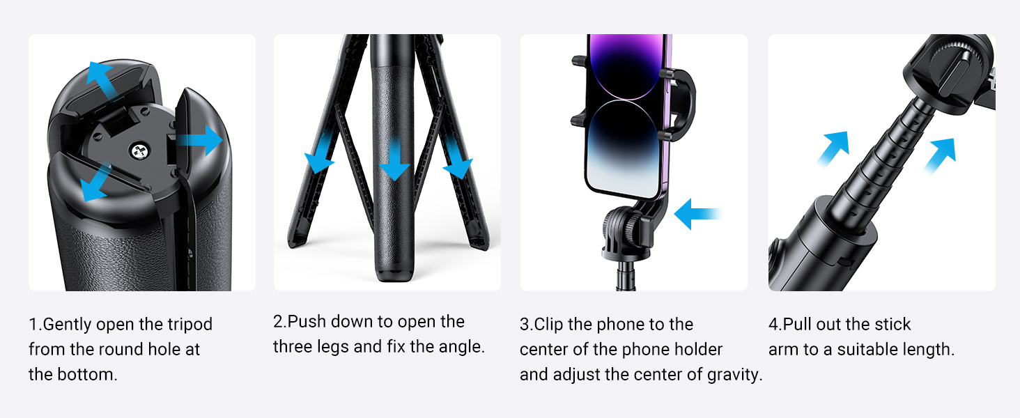 UGREEN 15062 Tripod Stand with Bluetooth Remote, Aluminum Selfie Stick & Phone Holder Buy UGREEN 15062 Tripod Stand with Bluetooth Remote, Aluminum Selfie Stick & Phone Holder Online in Pakistan - UGREEN PK