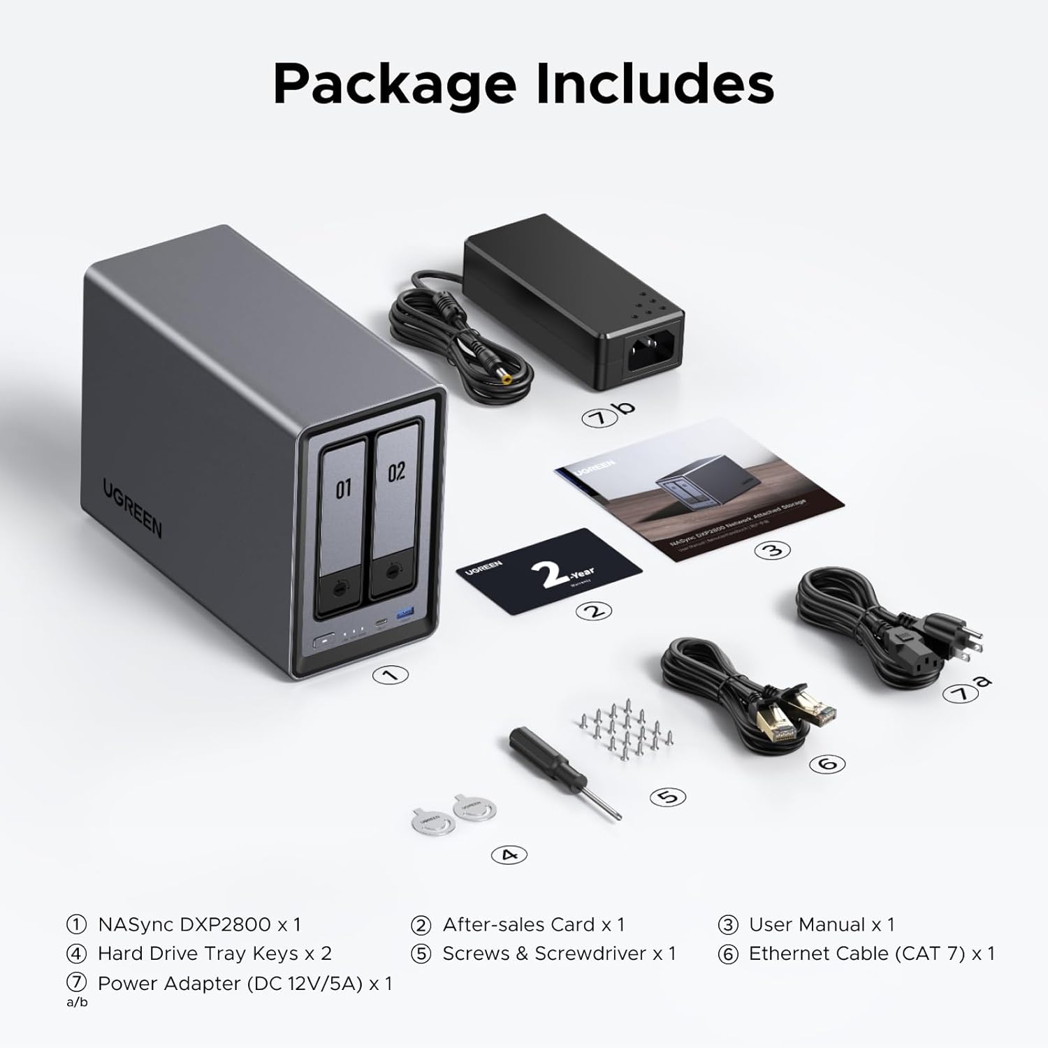 UGREEN 25242 NASync DXP2800 2-Bay Desktop NAS