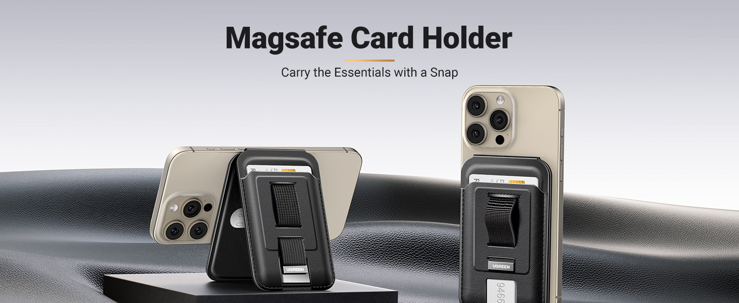 UGREEN 45166 Magnetic Phone Wallet for MagSafe Compatible iPhone with 3-Card Slot, Adjustable Stand (30°-150°) Buy UGREEN 45166 Magnetic Phone Wallet for MagSafe Compatible iPhone with 3-Card Slot, Adjustable Stand (30°-150°) Online in Pakistan - UGREEN PK