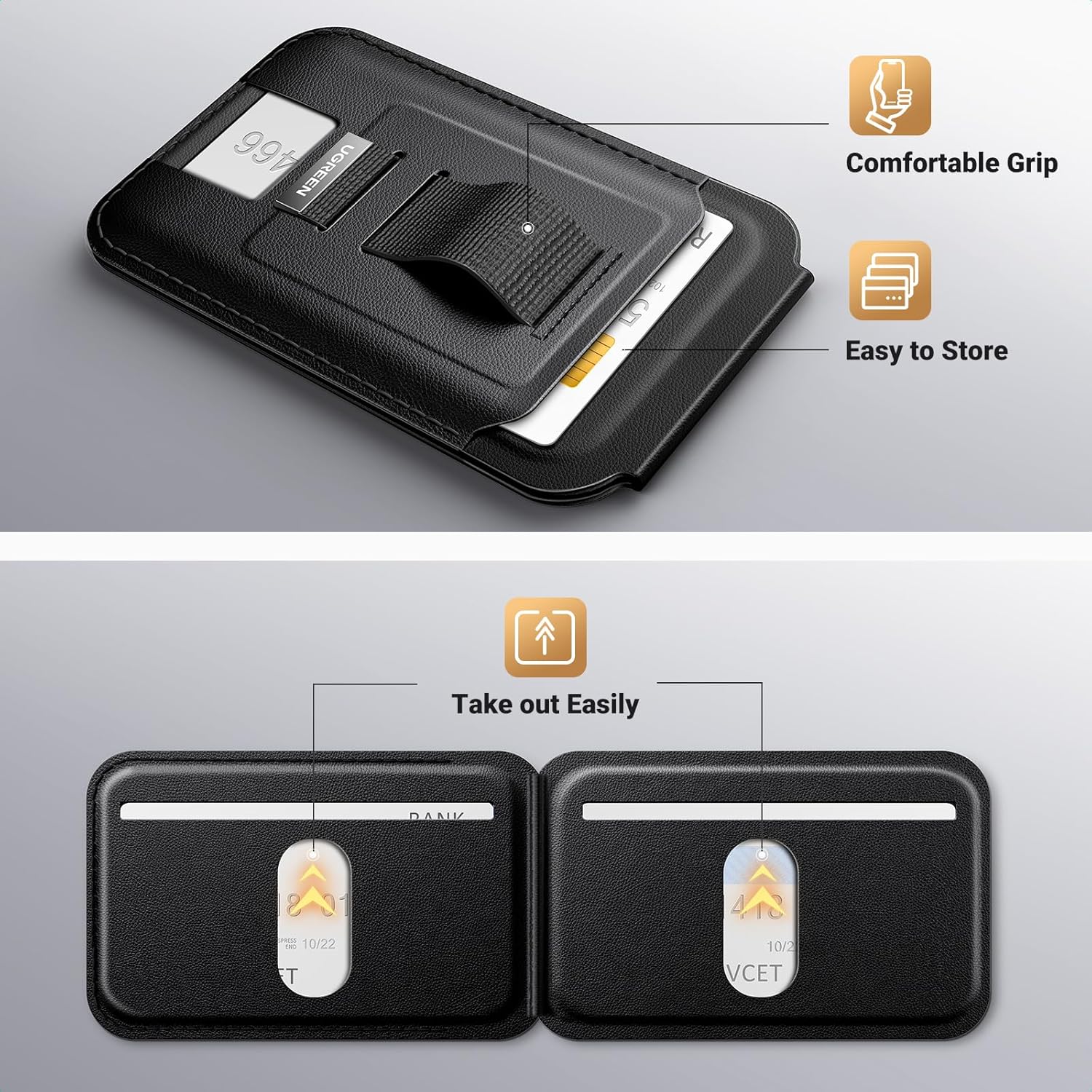 Buy UGREEN 45166 Magnetic Phone Wallet for MagSafe Compatible iPhone with 3-Card Slot, Adjustable Stand (30°-150°) Online in Pakistan - UGREEN PK