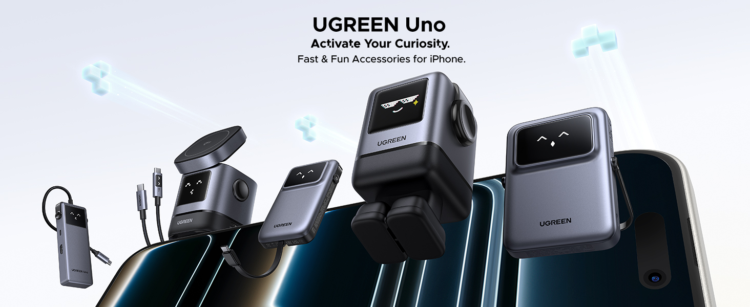UGREEN 45514 Uno 100W 4-Port Robot GaN Fast Charger (US Plug) for iPhone 17/16, Galaxy S25/S24 Buy UGREEN 45514 Uno 100W 4-Port Robot GaN Fast Charger (US Plug) for iPhone 17/16, Galaxy S25/S24 Online in Pakistan - UGREEN PK