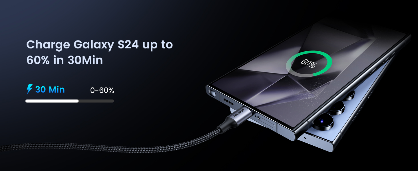 UGREEN 50152 USB C to USB C Cable 60W PD Fast Charging (2 Meter) Nylon Braided Buy UGREEN 50152 USB C to USB C Cable 60W PD Fast Charging (2 Meter) Nylon Braided Online in Pakistan - UGREEN PK