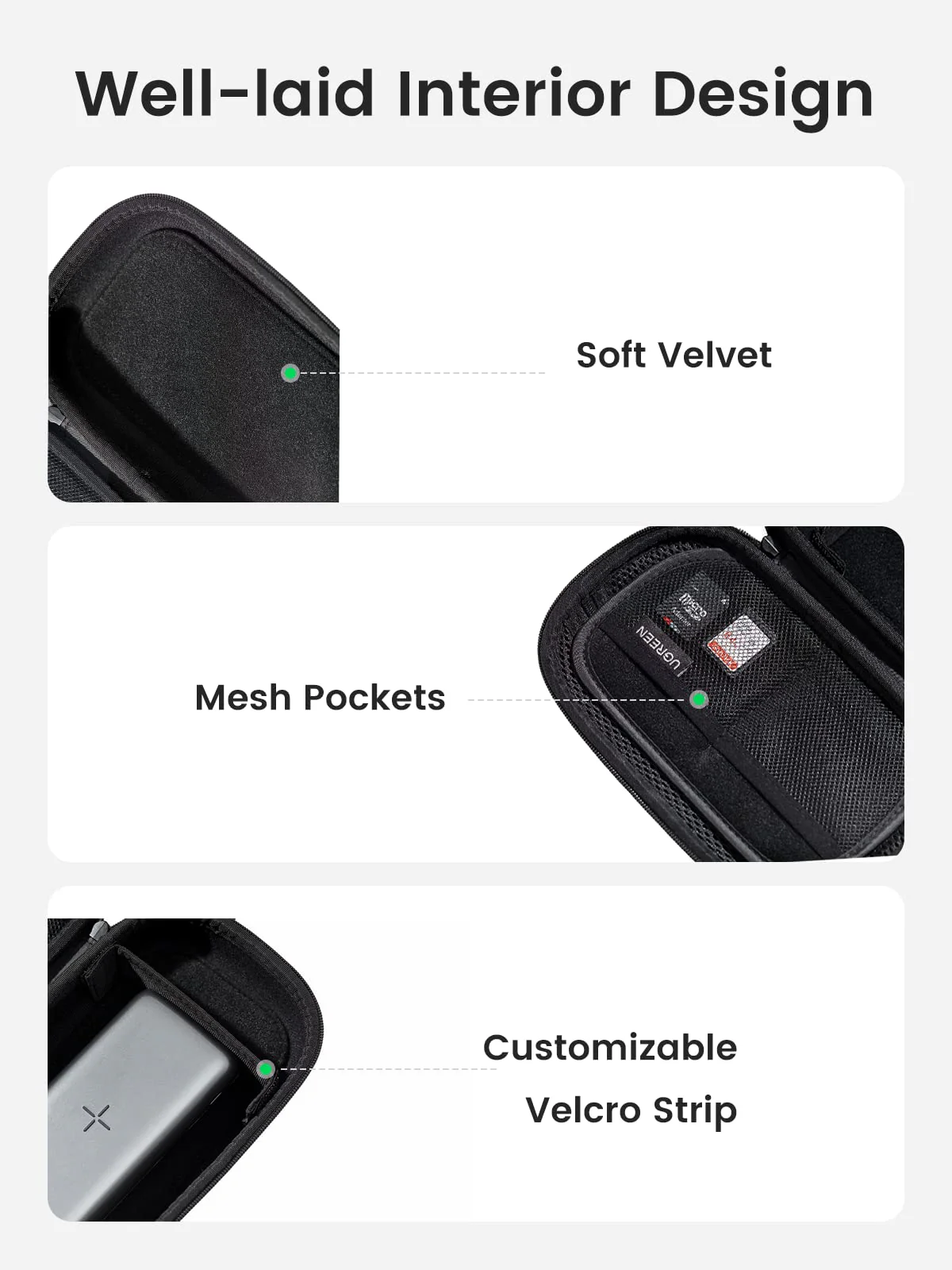 Buy UGREEN 50903 Travel Case Organizer Bag for Power Bank, Cables, Hard Drive, Charger, Memory Cards Online in Pakistan - UGREEN PK
