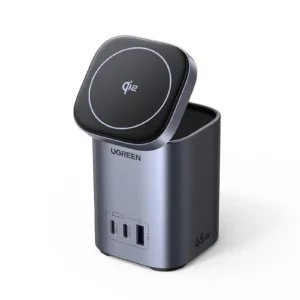 UGREEN 55321 Nexode 65W 4-in-1 Qi2 Charging Station with 15W MagSafe Stand