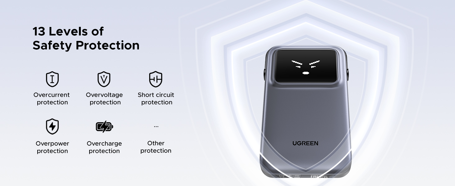UGREEN 35603 Uno 30W PD Fast Charging 10,000mAh Power Bank Built-in Cable with TFT Display Buy UGREEN 35603 Uno 30W PD Fast Charging 10,000mAh Power Bank Built-in Cable with TFT Display Online in Pakistan - UGREEN PK