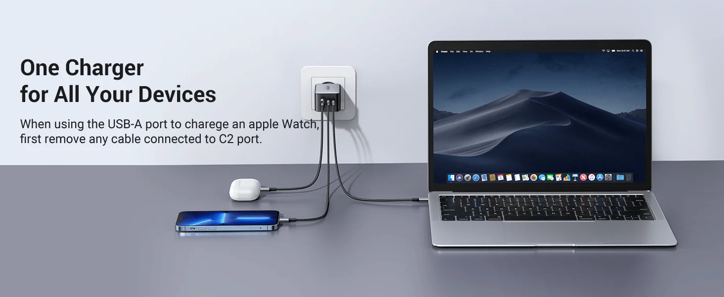 UGREEN 10335 Nexode 65W GaN USB C Wall Charger (EU Plug) for iPhone 17/16/15, Galaxy S25/S24 Buy UGREEN 10335 Nexode 65W GaN USB C Wall Charger (EU Plug) for iPhone 17/16/15, Galaxy S25/S24 Online in Pakistan - UGREEN PK