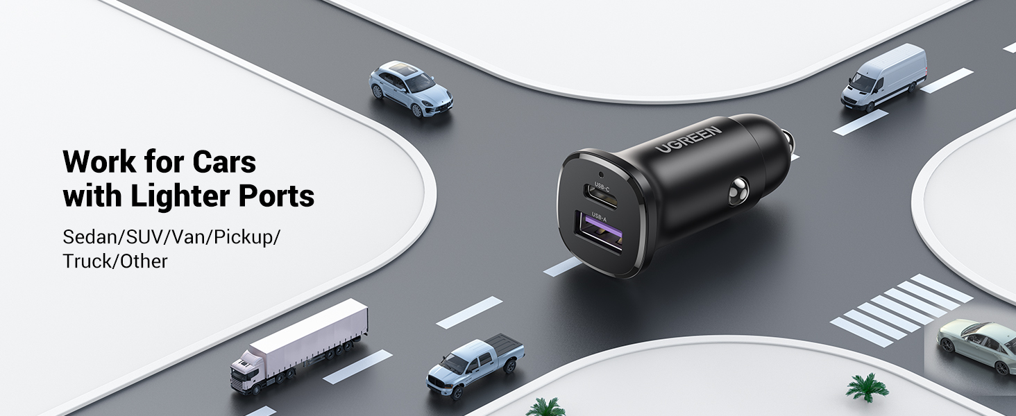 UGREEN 25845 Car Charger 2 Ports PD 30W & PPS 25W for iPhone 17/16/15 Buy UGREEN 25845 Car Charger 2 Ports PD 30W & PPS 25W for iPhone 17/16/15 Online in Pakistan - UGREEN PK