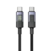 UNITEK C14158ABK-2Mย PD 60W USB-C Cable with LED Display