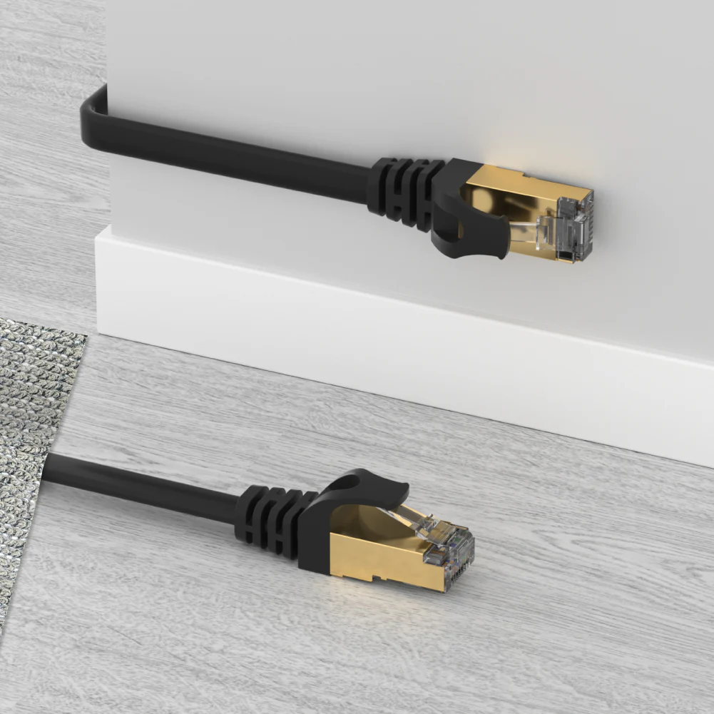 Buy UNITEK Cat 7 Flat Ethernet Cable (1 Meter) RJ45 Gold Plated LAN Wire, Ultra Thin 1.8mm Height 10Gbps High Speed SSTP Double Shielded Online in Pakistan - UGREEN PK