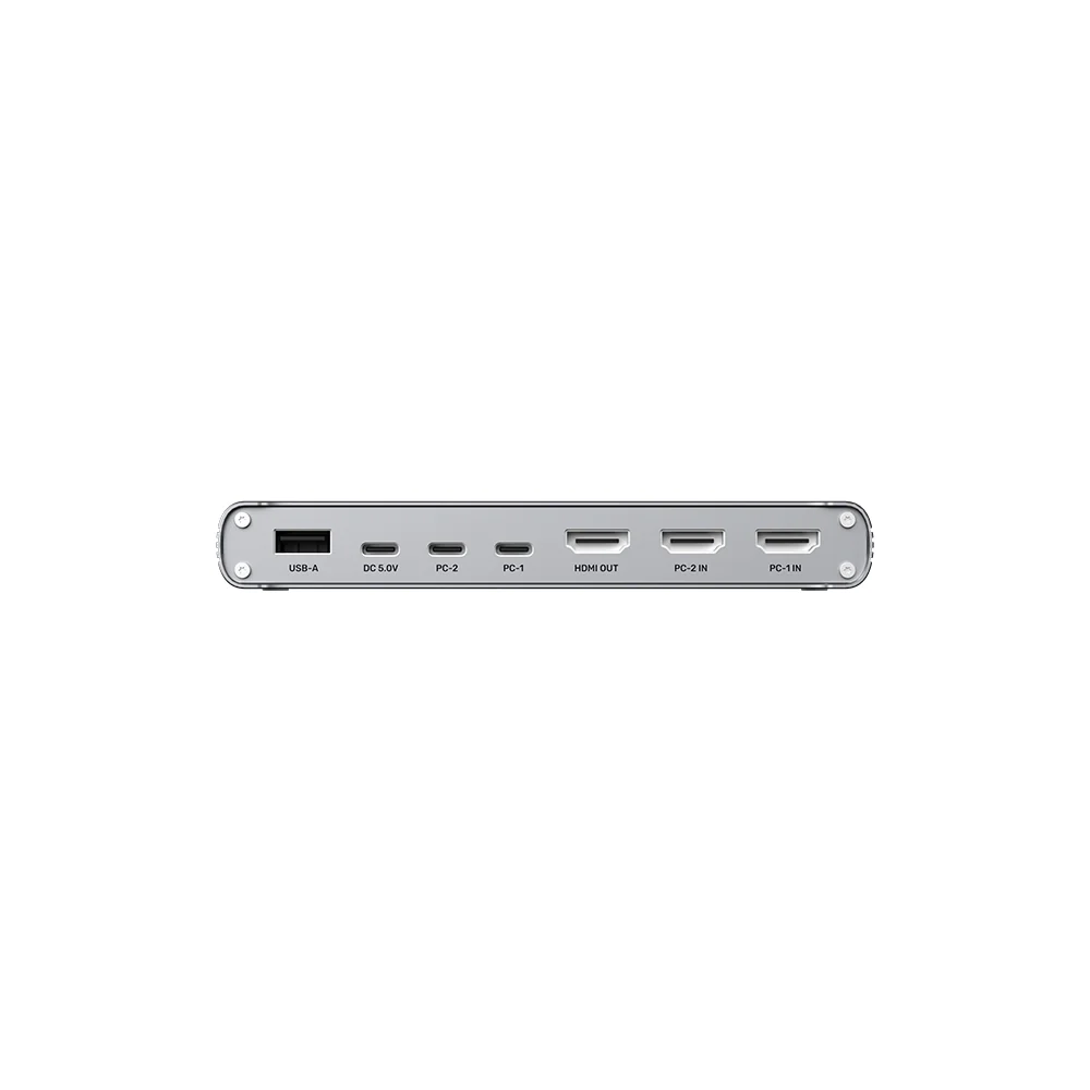 Buy UNITEK USB-C 10Gbps HDMI KVM Switch, 2-PC 4K@30Hz Split-Screen Switch with 5-Port USB 3.1 Hub & Data Online in Pakistan - UGREEN PK