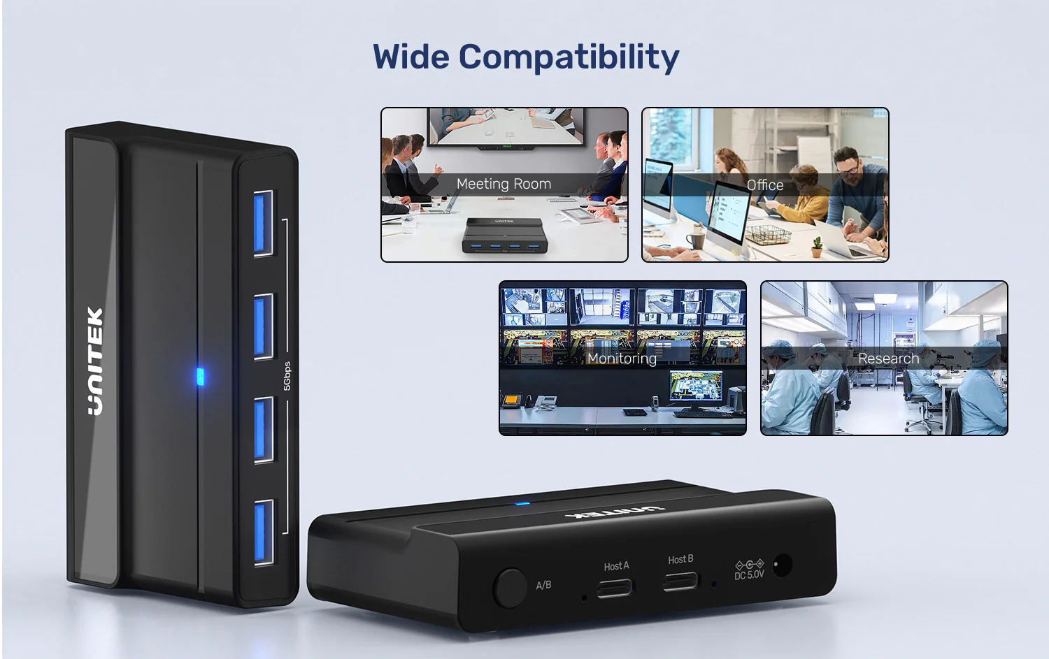 UNITEK USB 3.0 Switch Selector, 2-PC 4-Port KVM Switcher, 5Gbps Hub to Share Keyboard, Mouse, Printer Buy UNITEK USB 3.0 Switch Selector, 2-PC 4-Port KVM Switcher, 5Gbps Hub to Share Keyboard, Mouse, Printer Online in Pakistan - UGREEN PK