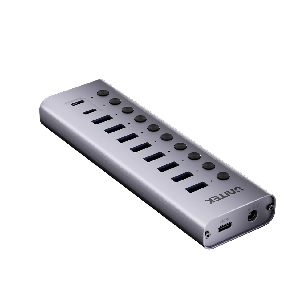 Buy UNITEK 10-in-1 USB Hub with Individual Port Switches, 8x USB-A + 2x USB-C 5Gbps with BC1.2 Fast Charging Online in Pakistan - UGREEN PK