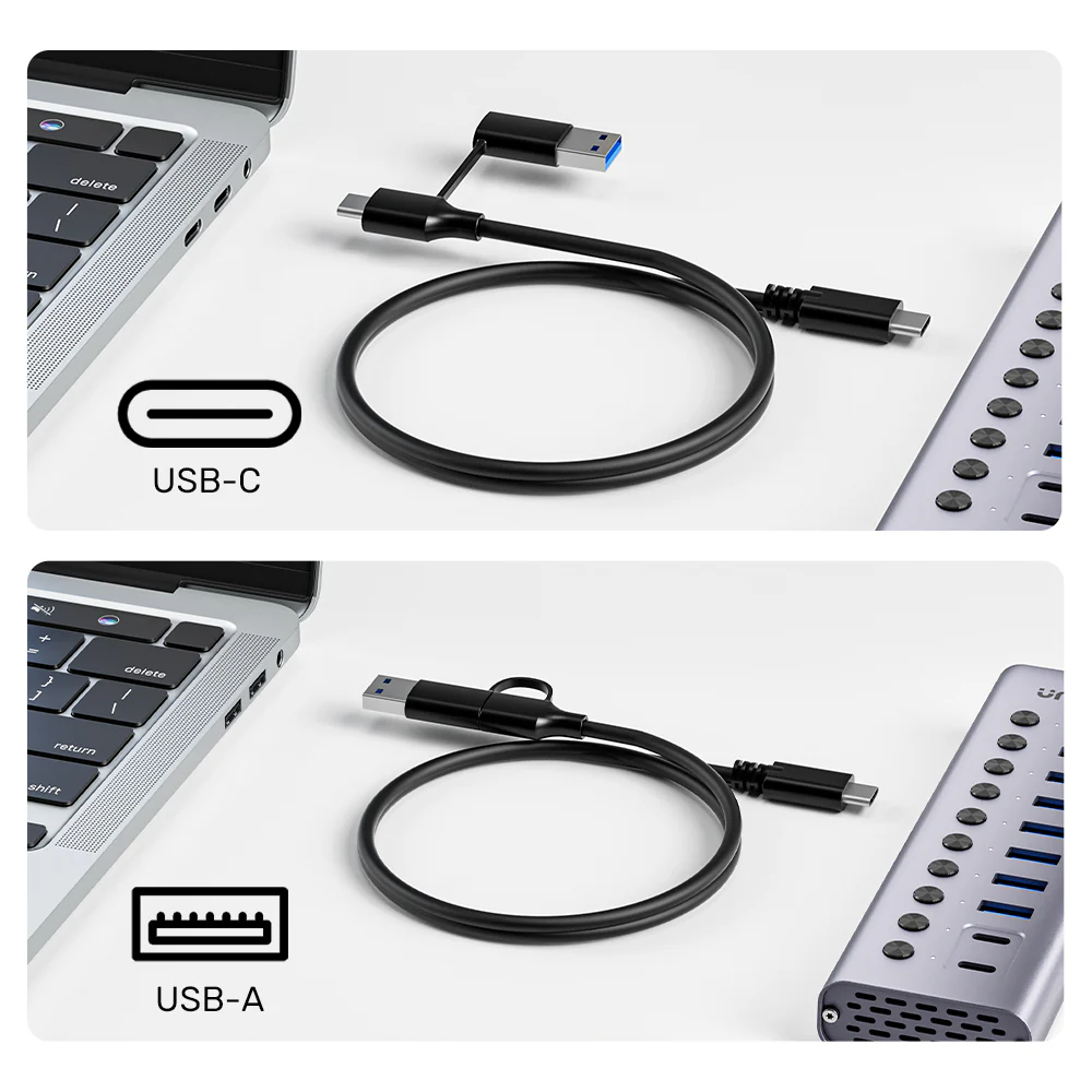 Buy UNITEK 10-in-1 USB Hub with Individual Port Switches, 8x USB-A + 2x USB-C 5Gbps with BC1.2 Fast Charging Online in Pakistan - UGREEN PK