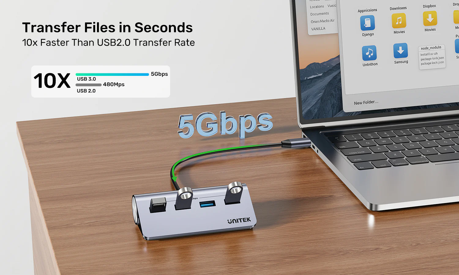 UNITEK uHUB Q4 4-in-1 USB-C Hub 5Gbps Data Ports with External Power 33° Angled Aluminum Design Buy UNITEK uHUB Q4 4-in-1 USB-C Hub 5Gbps Data Ports with External Power 33° Angled Aluminum Design Online in Pakistan - UGREEN PK