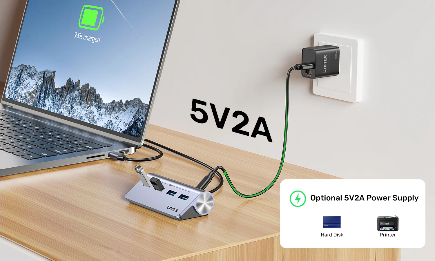 UNITEK uHUB Q4 4-in-1 USB-C Hub 5Gbps Data Ports with External Power 33° Angled Aluminum Design Buy UNITEK uHUB Q4 4-in-1 USB-C Hub 5Gbps Data Ports with External Power 33° Angled Aluminum Design Online in Pakistan - UGREEN PK