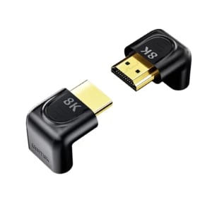 UNITEK OT142BK 8K HDMI 90 & 270 Degree Right Angle Adapter