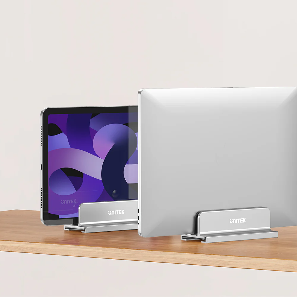 Buy UNITEK Adjustable Laptop Stand Holder, Aluminum Desktop Vertical Stand for MacBook, Microsoft Surface, Gaming Laptops, Chromebooks Online in Pakistan - UGREEN PK