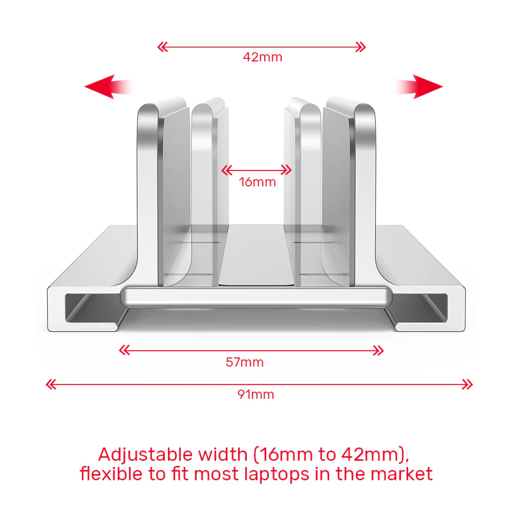 Buy UNITEK Adjustable Laptop Stand Holder, Aluminum Desktop Vertical Stand for MacBook, Microsoft Surface, Gaming Laptops, Chromebooks Online in Pakistan - UGREEN PK