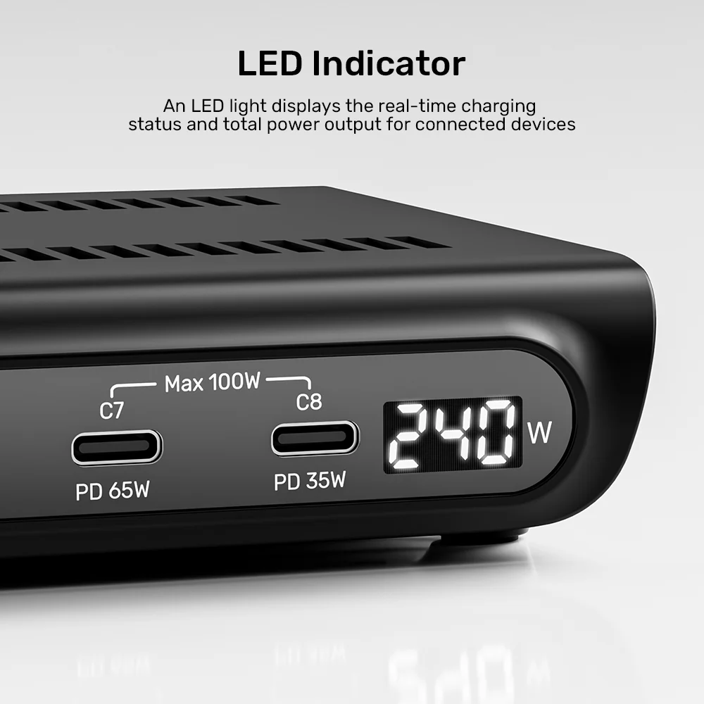 Buy UNITEK uCharge 240W 10-Port USB Smart Charging Station with 8 USB-C & 2 USB-A Online in Pakistan - UGREEN PK