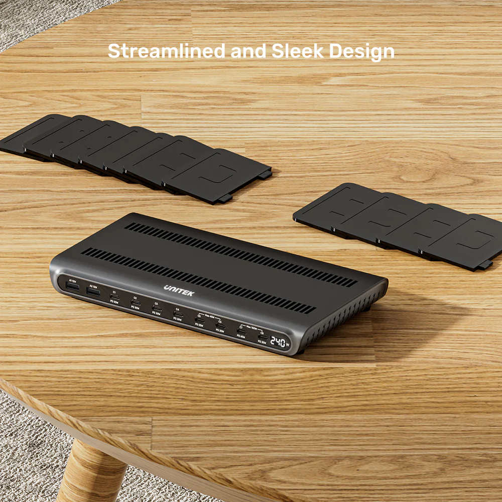 Buy UNITEK uCharge 240W 10-Port USB Smart Charging Station with 8 USB-C & 2 USB-A Online in Pakistan - UGREEN PK