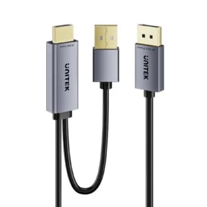 UNITEK Active HDMI to DisplayPort Cable 4K@60Hz (1.8 Meter) Converts HDMI 2.0 to DP 1.2 for PC