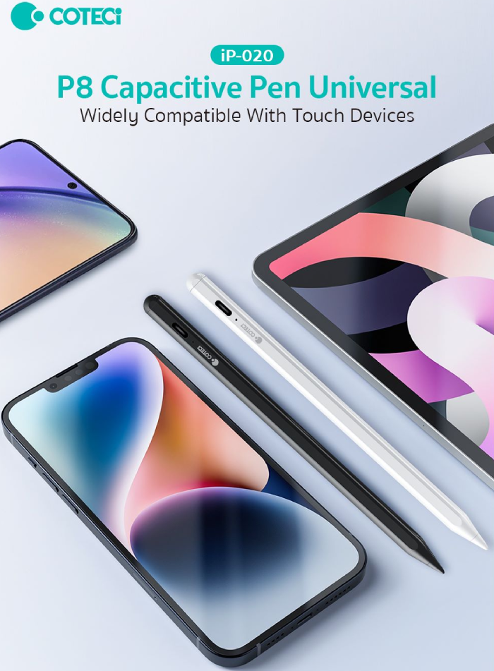 Buy COTECi P8 Universal Active Stylus Pen with Tilt Function, USB-C Fast Charging & Magnetic Attachment Online in Pakistan - UGREEN PK