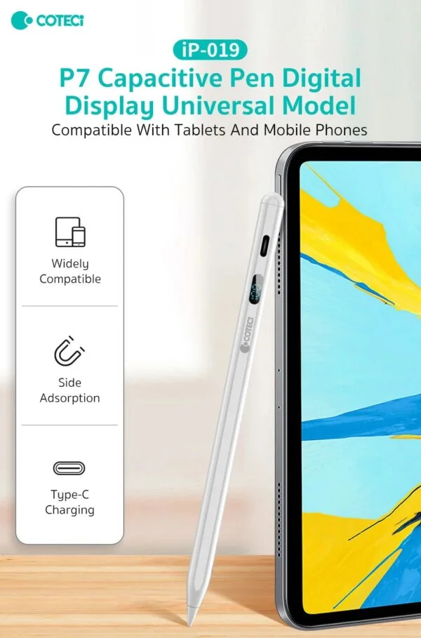 Buy COTECi P7 Universal Active Stylus Pen with USB-C Fast Charging & Magnetic Attachment Online in Pakistan - UGREEN PK