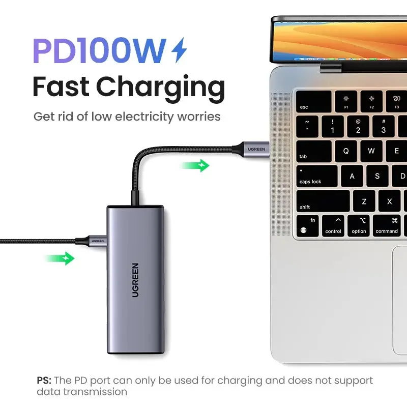 Buy UGREEN 35897 7-in-1 USB-C Hub with Dual HDMI, 100W PD Charging, 4x USB-A Ports Online in Pakistan - UGREEN PK