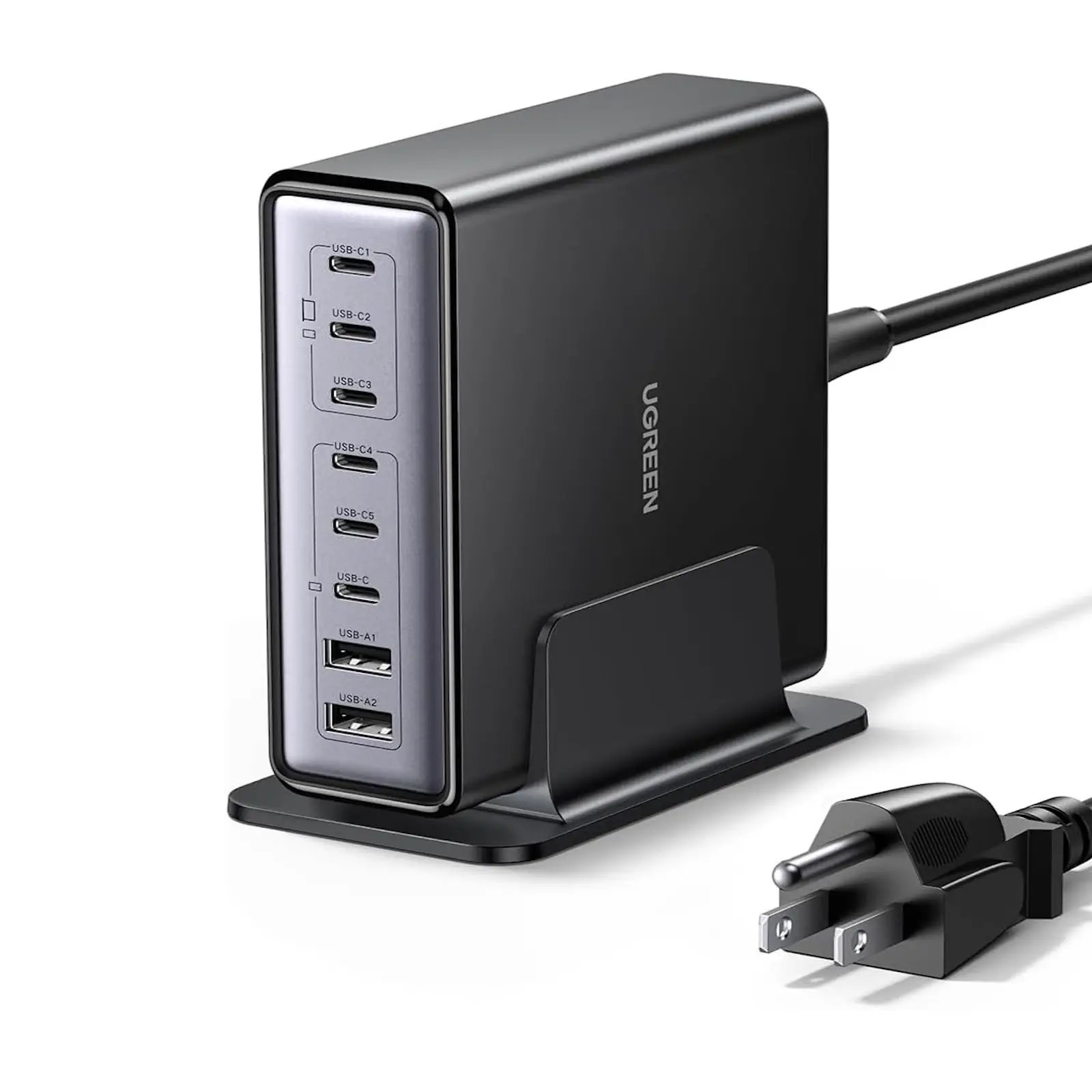 UGREEN 55763 8-Port GaN Desktop Charger 200W with (6x USB-C & 2x USB-A) for MacBook Pro, iPhone 17/16, Galaxy S25 - Image 5