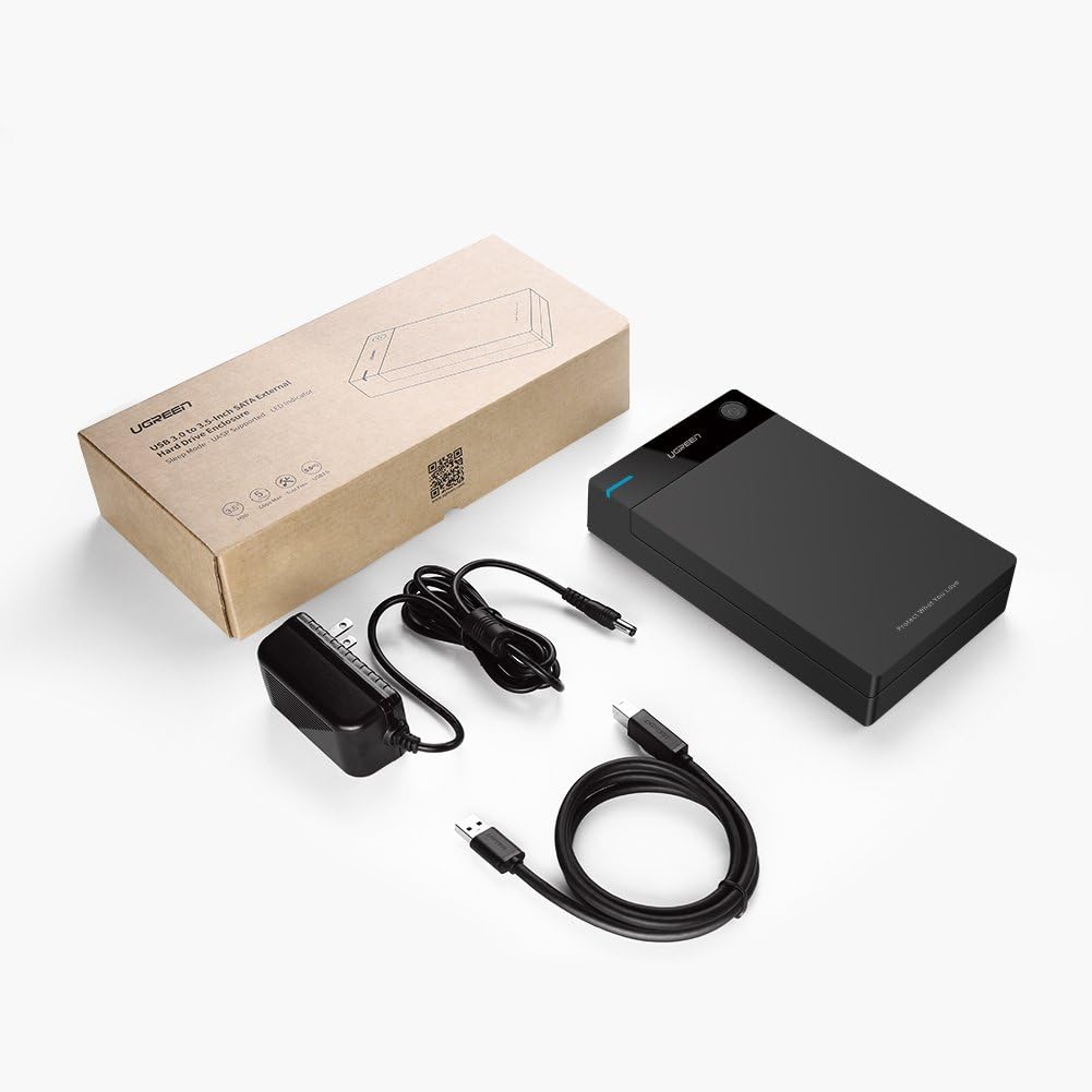UGREEN 30849 USB 3.0 External HDD Enclosure for 3.5 2.5 Inch SATA SSD HDD - Image 8