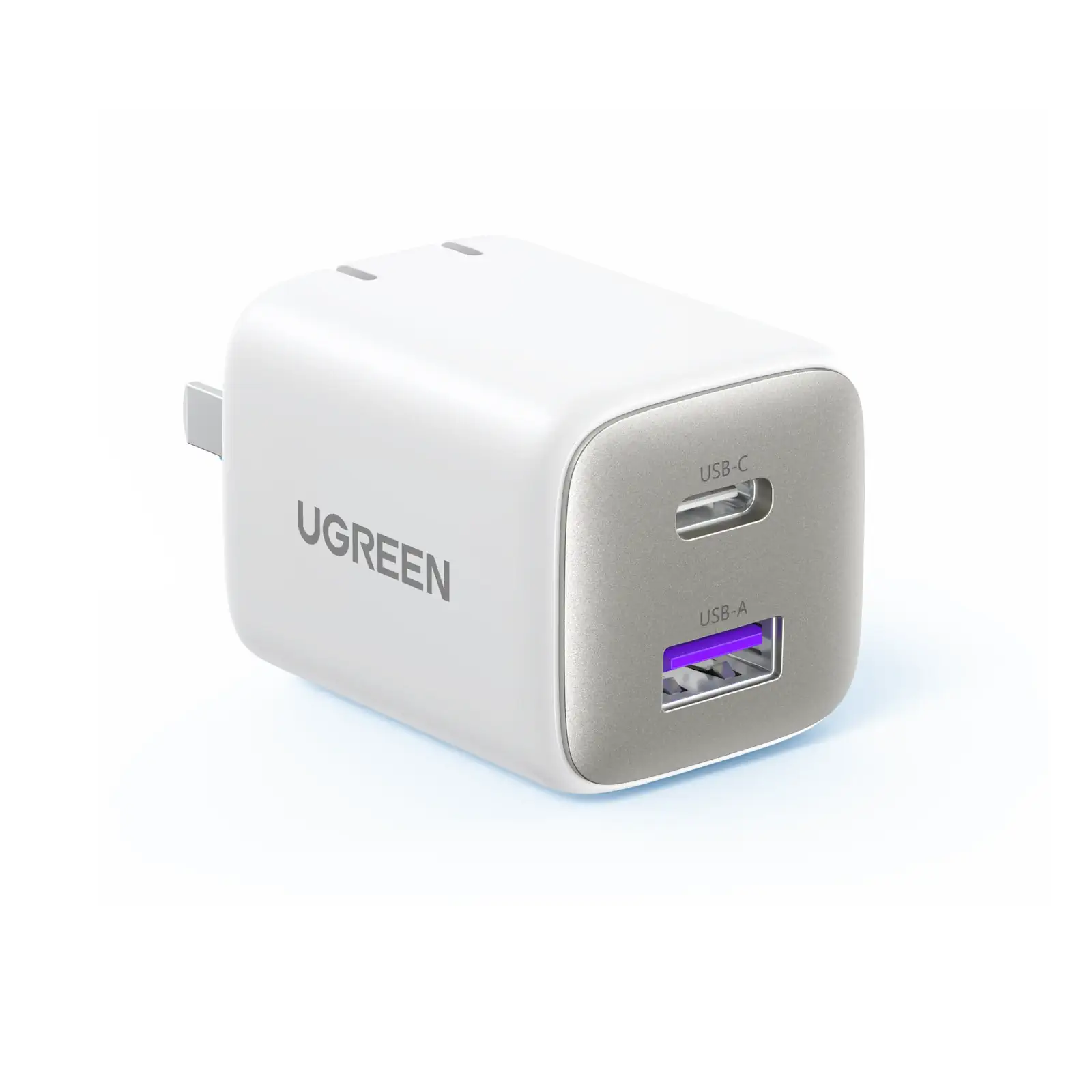 Buy UGREEN 35108 35W USB C Nexode 2-Ports GaN Fast Charger US Plug (White) for iPhone 17/16/15, Galaxy S25/S24/S23 Online in Pakistan - UGREEN PK