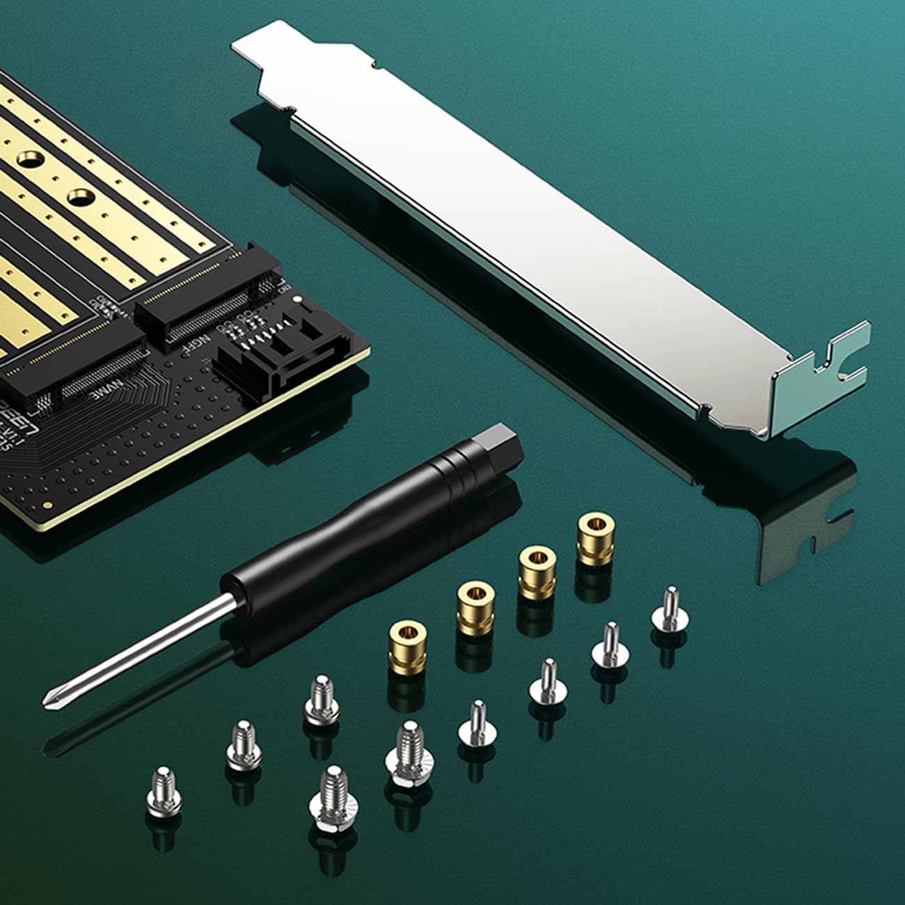 Buy UGREEN 70504 M.2 NVMe to PCI-E 3.0 Express Card with M.2 SATA Support, Multi-Layer PCBA, NVMe & AHCI SSD Adapter Online in Pakistan - UGREEN PK