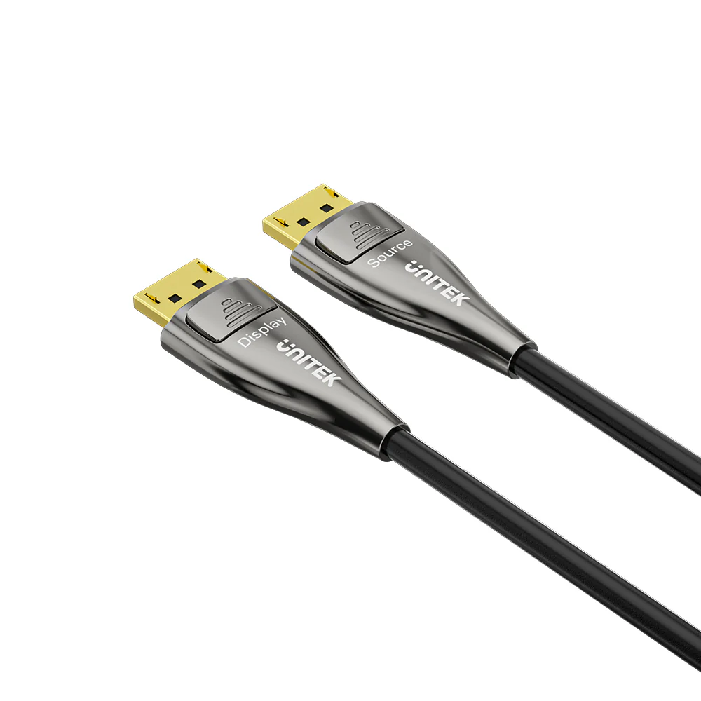 UNITEK 8K Fiber Optic DisplayPort 2.1 Cable (10 Meters) 8K@120Hz 54Gbps High Bandwidth