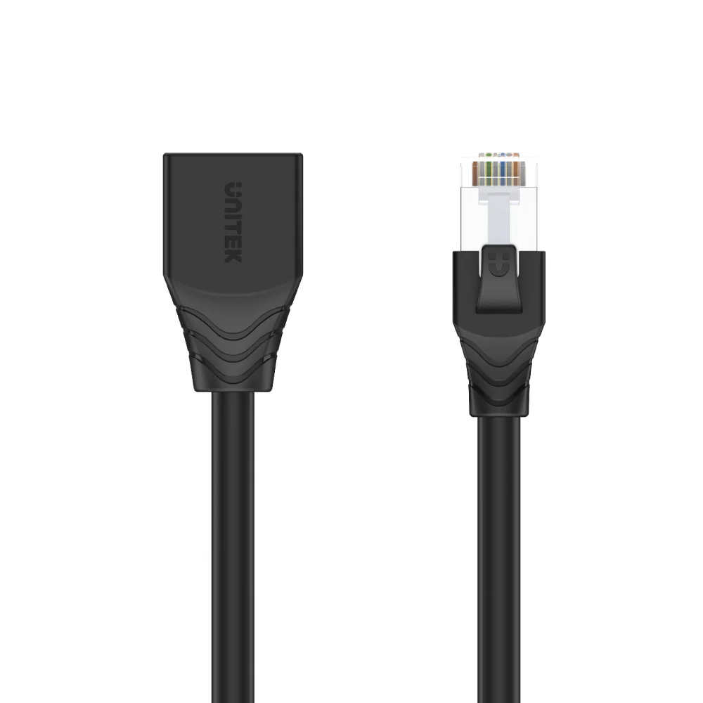 UNITEK Cat 6 STP RJ45 Ethernet Extension Cable (2 Meter) 1 Gbps 250MHz Shielded Twisted Pair, Gold-Plated Connector