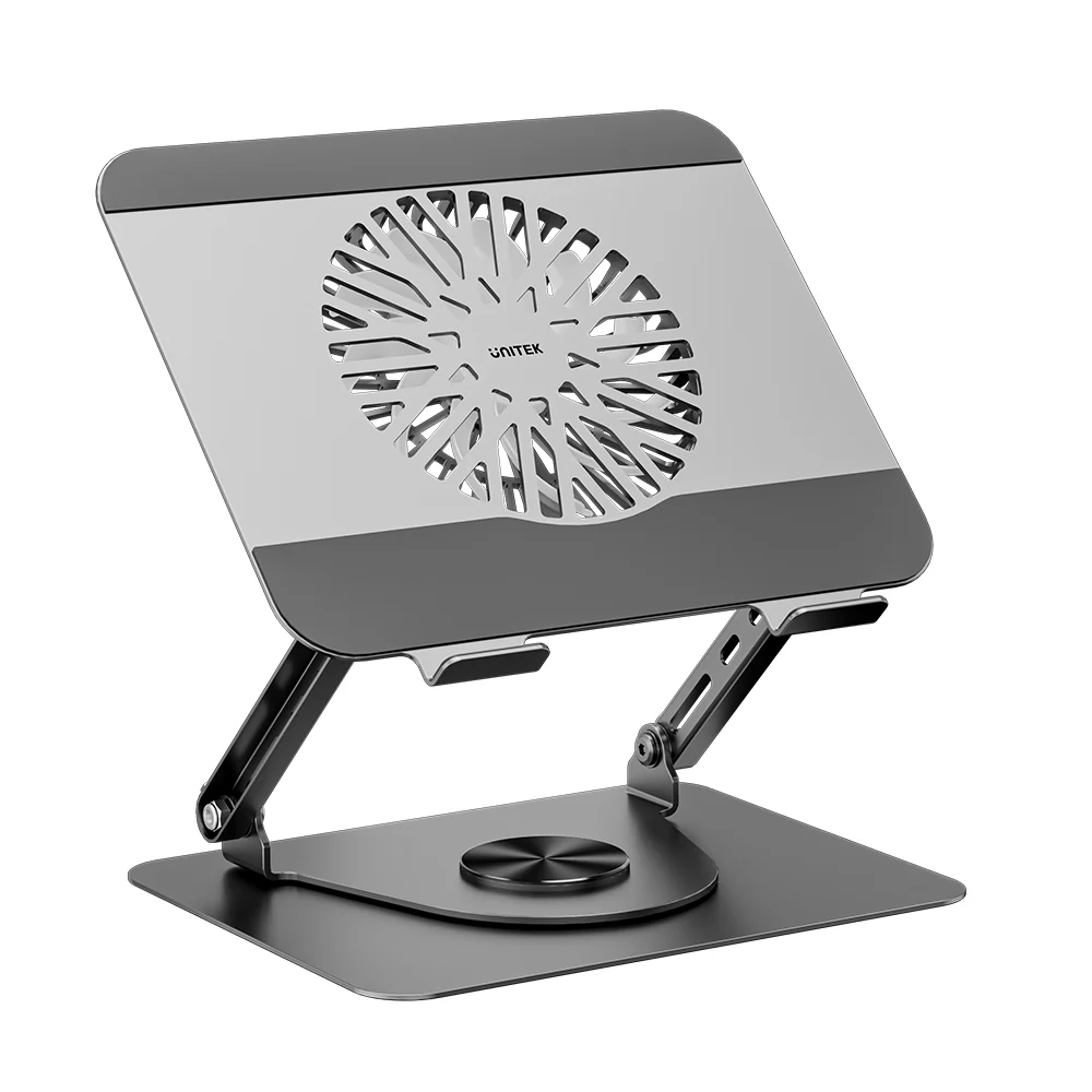 UNITEK Adjustable 360° Rotation Laptop Stand with Cooling Fan