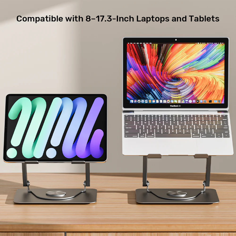 UNITEK OT1098AGY01 Adjustable Laptop Stand with Detachable Cooling Fan