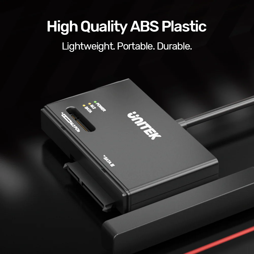 UNITEK NVMe M.2 SSD Enclosure Adapter, Dual Slot for M.2 PCIe NVMe and 2.5"/3.5" SATA SSD/HDD