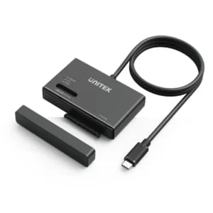 UNITEK NVMe M.2 SSD Enclosure Adapter, Dual Slot for M.2 PCIe NVMe and 2.5"/3.5" SATA SSD/HDD