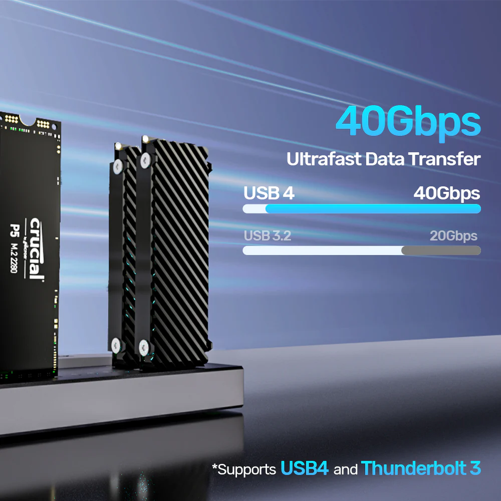 UNITEK USB4 4-Bay M.2 SSD Docking Station, 40Gbps Total Speed 1-to-3 Offline Clone, Supports 2230 to 22110 NVMe PCIe SSDs