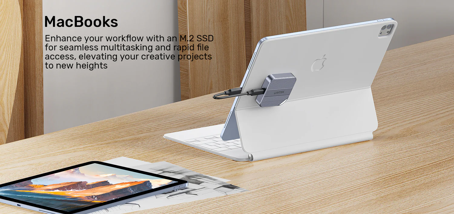 UNITEK Magnetic M.2 2230 NVMe SSD Enclosure, 10Gbps USB-C, 100W PD Pass-Through, MagSafe Compatible for iPhone 17/16/15 UNITEK Magnetic M.2 2230 NVMe SSD Enclosure, 10Gbps USB-C, 100W PD Pass-Through, MagSafe Compatible for iPhone 17/16/15