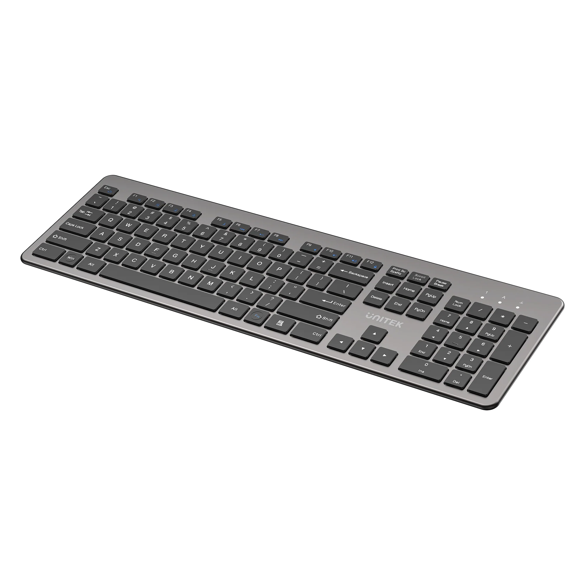 UNITEK SlimDuo 2.4GHz Wireless Keyboard and Mouse Combo, 1600 DPI Optical Mouse with 3 DPI Settings