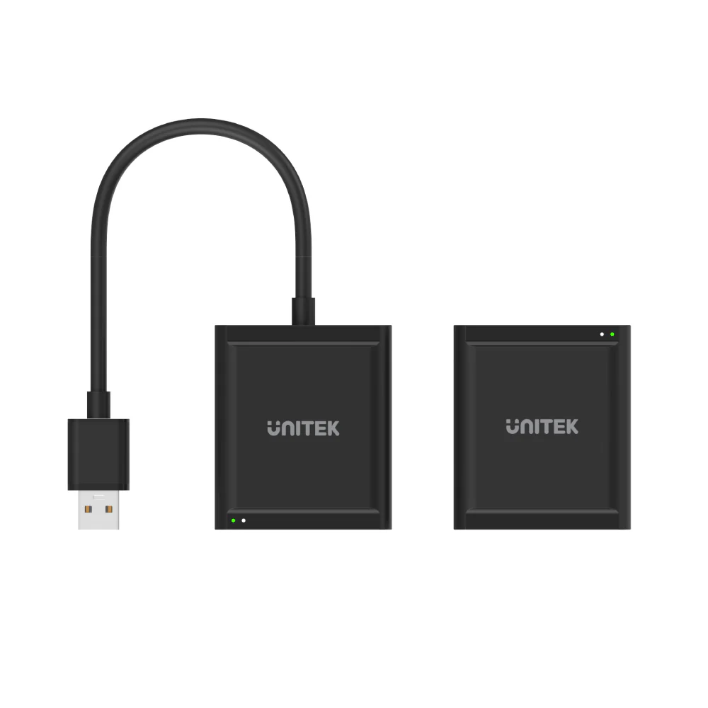 UNITEK Ports USB 2.0 Extender Over Cat 6/Cat 5e, USB Over RJ45 Extender up to 60 Meters