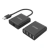 UNITEK Ports USB 2.0 Extender Over Cat 6/Cat 5e, USB Over RJ45 Extender up to 60 Meters