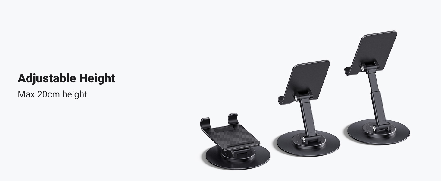 UGREEN 35152 Cell Phone Stand 360° Rotation Multi-Angle Adjustable Foldable Holder for Desk Compatible with iPhone 17/16/15 Pro Max Buy UGREEN 35152 Cell Phone Stand 360° Rotation Multi-Angle Adjustable Foldable Holder for Desk Compatible with iPhone 17/16/15 Pro Max Online in Pakistan - UGREEN PK